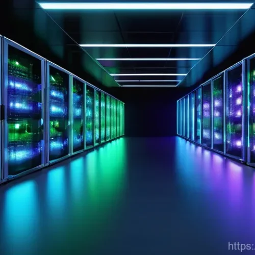 네트워크 실무에서 발생한 트래픽 제어 사례 - **Image Prompt 1: Scalable Cloud Traffic Management**
    "A vibrant, futuristic data center interio...
