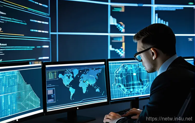 네트워크 실무에서 발생한 트래픽 제어 사례 - **Image Prompt 1: Scalable Cloud Traffic Management**
    "A vibrant, futuristic data center interio...