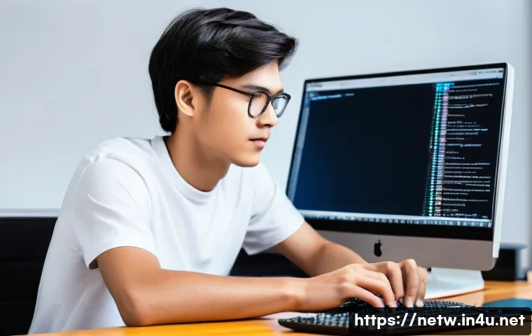 네트워크관리사 실기 시험에서 출제된 최신 문제 유형 - **Prompt 1: Hands-on Network Equipment Configuration**
    A focused young male student, wearing a s...